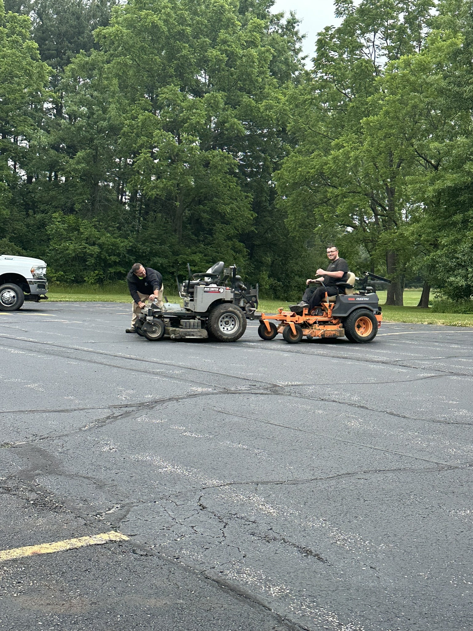 branden on tractor